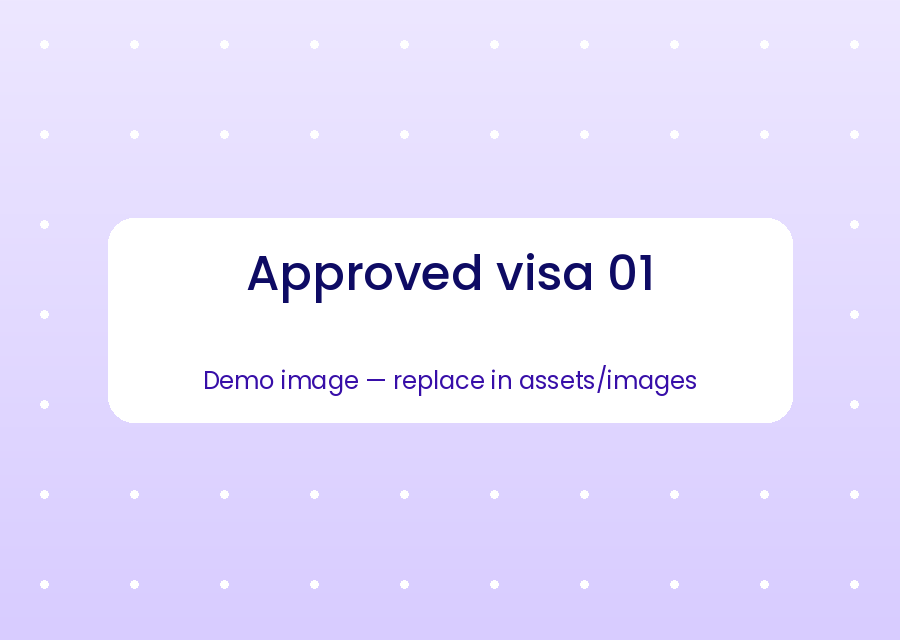 Approved visa sample 1