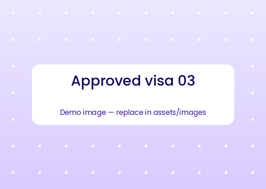 Approved visa sample 3